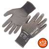 Proflex By Ergodyne ANSI A4 PU Coated CR Gloves 12-Pair, Gray, Size M 7044-12PR